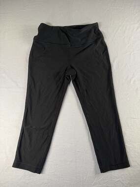Athletic Works Fitted Crop Size M Black Leggings